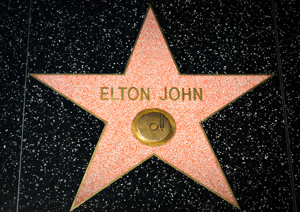 Elton John's Hollywood Walk of Fame Star
